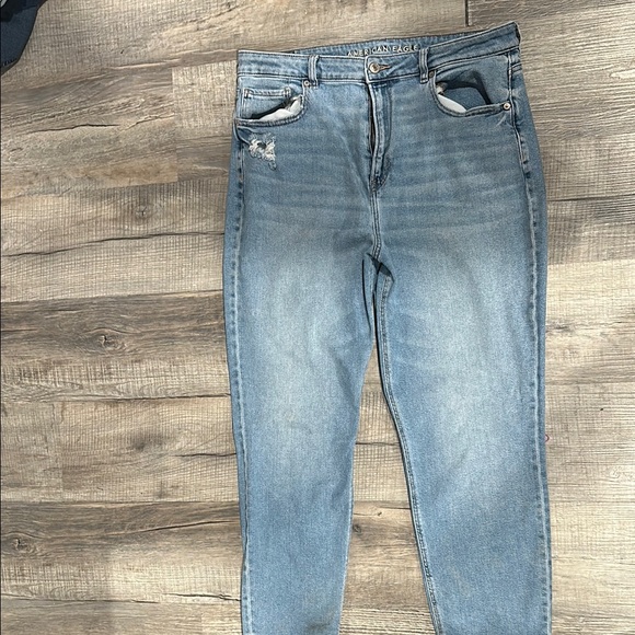 Light Blue Distressed Women's Jeans - Picture 1 of 1